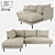 Modern Loft Design Sofa 3D model small image 1