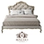 Handcrafted Nicole Bed: Romano Home 3D model small image 1