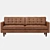 Elegant Comfort: Joybird Leather Sofa 3D model small image 1