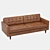 Elegant Comfort: Joybird Leather Sofa 3D model small image 2