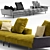 Molteni&C Gregor Sofa: Modern Elegance for Your Home 3D model small image 2