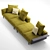 Molteni&C Gregor Sofa: Modern Elegance for Your Home 3D model small image 3