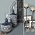 Designer Decor Set: Bottles, Clock, Candleholders & Photo Frames 3D model small image 2
