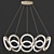 Elegant OROS Chandelier 3D model small image 1