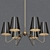 Elegant Berkshire Chandelier 3D model small image 1
