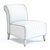 Title: Bligny Armchair: Exquisite Comfort and Style 3D model small image 2