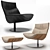 Modern Comfort: Kara Armchair 3D model small image 1