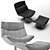 Modern Comfort: Kara Armchair 3D model small image 3