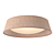 Mantra SABINA Ceiling Light: 9-Light Beige Metal/T fabric/Acrylic 20W IP20 3D model small image 1