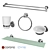 Sleek Bathroom Essentials - Innovative Accessories for a Modern Look 3D model small image 1