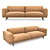 Muuto Rest Sofa: Modern and Comfortable 3D model small image 1