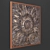 Sunburst Metal Wall Decor 3D model small image 2