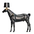 Moooi Horse Lamp: Lowpoly Elegance 3D model small image 2