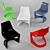 Cado Chairs: Retro Danish Design 3D model small image 2