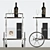 Title: Vintage Wine Cart: Elegant and Compact 3D model small image 1