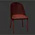 Elegant Bardwell Upholstered Chair 3D model small image 3
