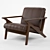 Elegant Mid-Century Lounge Chair 3D model small image 1