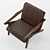 Elegant Mid-Century Lounge Chair 3D model small image 3