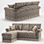 MAXIM Corner Sofa: Classic, Comfortable, and Convenient 3D model small image 1