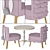 Amari Kids Table and Chairs Set 3D model small image 1