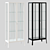 Modern Anthracite and White Display Cabinet 3D model small image 1