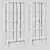 Modern Anthracite and White Display Cabinet 3D model small image 2