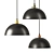 Sleek Steel Edison Lampshade 3D model small image 1