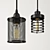 Steel Mesh Edison Lampshade 3D model small image 1