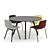 Modern Hay Dining Set 3D model small image 3