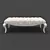 Elegant Velour Bench - Fratelli Barri RIMINI 3D model small image 2