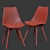 Elegant Bolero Chair & Stool Set 3D model small image 3