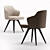 Elegant Leslie Dining Chair - Minotti 3D model small image 2