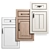 Elegant Cabinet Doors Set 3D model small image 1
