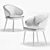 Modern Beige Deep House Chair 3D model small image 3