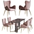 Elegant Rugiano Chair & Table 3D model small image 1