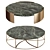 Elegant Summitridge Parchment Table 3D model small image 1