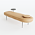 Sleek Canoe Daybed: Polys 21.1K, UV Mapping 3D model small image 1