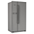 Bosch KAN90VI20R: Sleek and Spacious Refrigerator 3D model small image 3