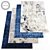 Contemporary Art Rugs Set 3D model small image 1