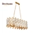 Divinare Medea Crystal Gold Chandelier 3D model small image 1