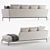 Elegant B&B Atoll Sofa: Versatile & Stylish 3D model small image 2