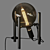 Saturn Table Lamp: Sleek Metal Design 3D model small image 1