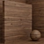 Seamless Wood & Walnut Material Set 3D model small image 2