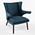Cozy Papa Bear Armchair 3D model small image 1