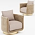 Elegant Artu Armchair by Fendi 3D model small image 1