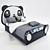 Cozy Panda Kids Bed 3D model small image 1