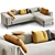 Luxurious Modular Sofa System: LX698 by Leolux LX 3D model small image 1