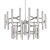 Elegant Draven Chandelier 32.5 3D model small image 2