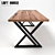 Elegant Karagach Wood Table 3D model small image 1