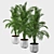 Tropical Trio Planter Set 3D model small image 2